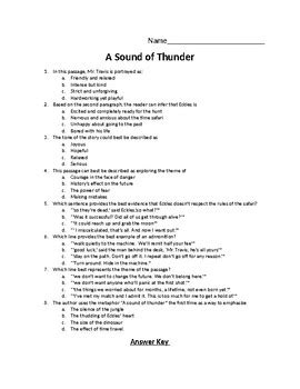 A sound of thunder test  UNIT 2 vocab